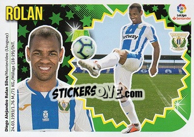 Cromo 19 Rolan (CD Leganés) - Liga Spagnola 2018-2019 n. 729 - Colecciones ESTE