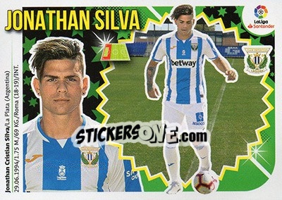 Cromo 32 Jonathan Silva (CD Leganés) - Liga Spagnola 2018-2019 - Colecciones ESTE