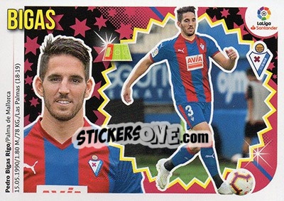 Sticker 35 Bigas (SD Eibar) - Liga Spagnola 2018-2019 n. 745 - Colecciones ESTE