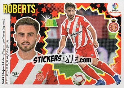 Sticker 38 Roberts (Girona FC) - Liga Spagnola 2018-2019 - Colecciones ESTE