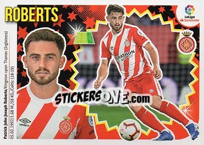 Sticker 38 Roberts (Girona FC) - Liga Spagnola 2018-2019 n. 748 - Colecciones ESTE