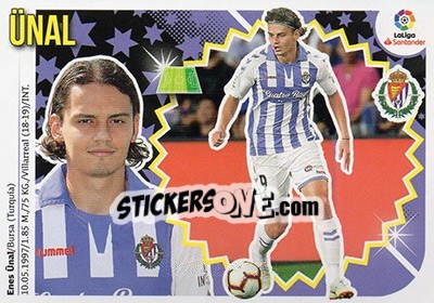 Sticker 43 Ünal (Real Valladolid CF) - Liga Spagnola 2018-2019 n. 753 - Colecciones ESTE