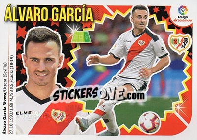 Sticker 50 Álvaro García (Rayo Vallecano) - Liga Spagnola 2018-2019 n. 760 - Colecciones ESTE