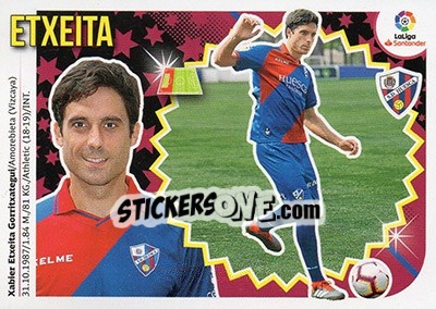 Figurina 55 Etxeita (SD Huesca) - Liga Spagnola 2018-2019 - Colecciones ESTE