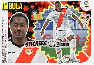 Cromo 60 Imbula (Rayo Vallecano) - Liga Spagnola 2018-2019 - Colecciones ESTE