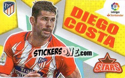 Sticker Diego Costa - Liga Spagnola 2018-2019 n. 784 - Colecciones ESTE
