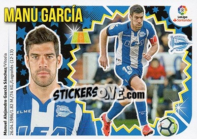 Sticker Manu García (8) - Liga Spagnola 2018-2019 n. 49 - Colecciones ESTE