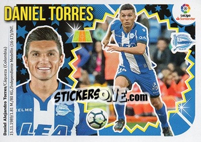 Sticker Daniel Torres (9B) - Liga Spagnola 2018-2019 - Colecciones ESTE