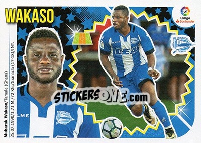 Sticker Wakaso (10) - Liga Spagnola 2018-2019 n. 52 - Colecciones ESTE