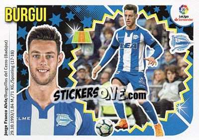 Sticker Burgui (11) - Liga Spagnola 2018-2019 - Colecciones ESTE