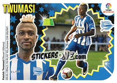 Sticker Twumasi (13) - Liga Spagnola 2018-2019 n. 55 - Colecciones ESTE