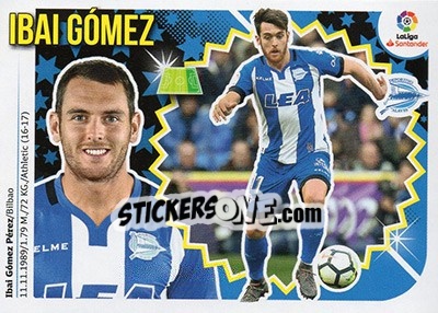 Sticker Ibai Gómez (14) - Liga Spagnola 2018-2019 n. 56 - Colecciones ESTE