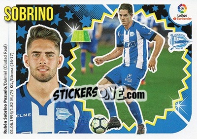 Sticker Sobrino (15A) - Liga Spagnola 2018-2019 n. 57 - Colecciones ESTE