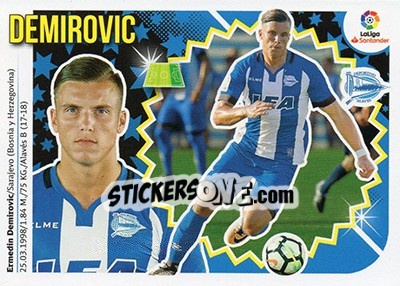 Sticker Demirovic (15B) - Liga Spagnola 2018-2019 n. 58 - Colecciones ESTE