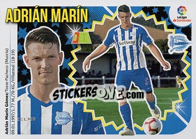 Cromo Adrián Marín (7BIS) - Liga Spagnola 2018-2019 - Colecciones ESTE