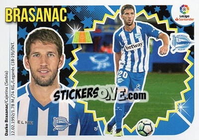 Sticker Brasanac (11BIS) - Liga Spagnola 2018-2019 n. 61 - Colecciones ESTE