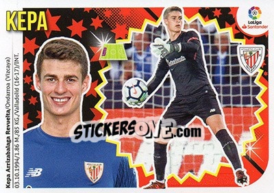 Sticker Kepa (1) - Liga Spagnola 2018-2019 n. 71 - Colecciones ESTE