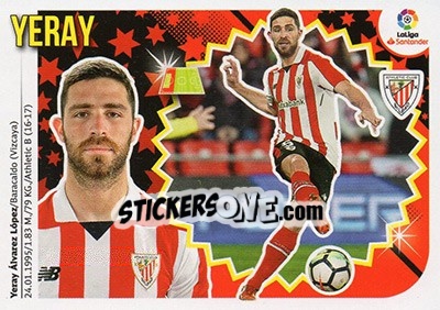 Sticker Yeray (4B) - Liga Spagnola 2018-2019 n. 75 - Colecciones ESTE