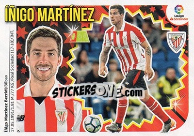 Sticker Íñigo Martínez (5) - Liga Spagnola 2018-2019 n. 76 - Colecciones ESTE