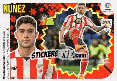 Sticker Núñez (6) - Liga Spagnola 2018-2019 n. 77 - Colecciones ESTE