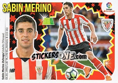 Figurina Sabin Merino (16B) - Liga Spagnola 2018-2019 n. 90 - Colecciones ESTE