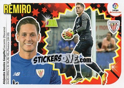 Sticker Remiro (1BIS) - Liga Spagnola 2018-2019 n. 92 - Colecciones ESTE