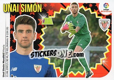 Sticker Unai Simón (2BIS) - Liga Spagnola 2018-2019 n. 94 - Colecciones ESTE