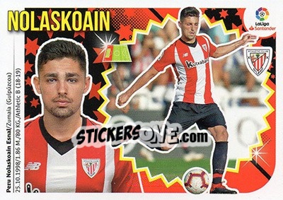 Sticker Nolaskoain (6BIS) - Liga Spagnola 2018-2019 - Colecciones ESTE