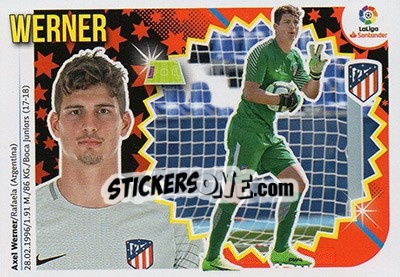 Sticker Axel Werner (2) - Liga Spagnola 2018-2019 n. 102 - Colecciones ESTE