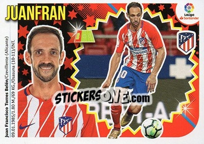 Cromo Juanfran (3A) - Liga Spagnola 2018-2019 - Colecciones ESTE