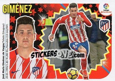 Sticker Jose Giménez (5) - Liga Spagnola 2018-2019 n. 106 - Colecciones ESTE