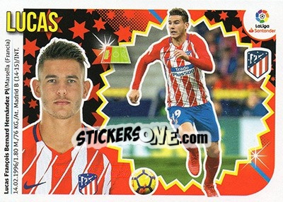 Sticker Lucas Hernández (7) - Liga Spagnola 2018-2019 - Colecciones ESTE
