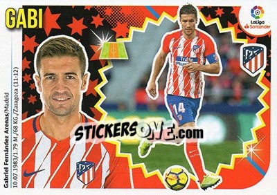 Sticker Gabi (9) - Liga Spagnola 2018-2019 - Colecciones ESTE