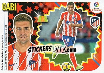 Cromo Gabi (9) - Liga Spagnola 2018-2019 n. 110 - Colecciones ESTE