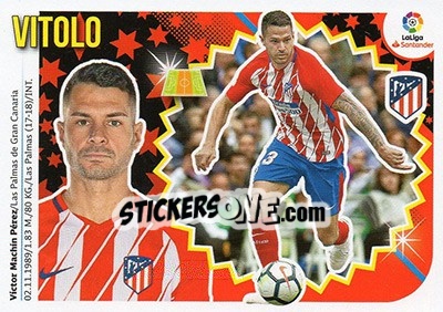 Sticker Vitolo (13) - Liga Spagnola 2018-2019 n. 114 - Colecciones ESTE