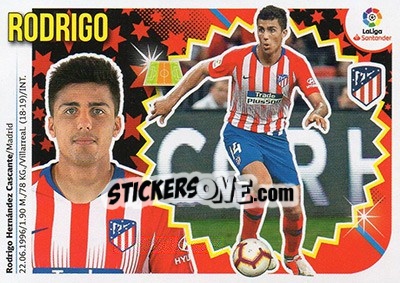 Sticker Rodri (9BIS) - Liga Spagnola 2018-2019 - Colecciones ESTE