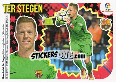 Cromo Ter Stegen (1) - Liga Spagnola 2018-2019 n. 131 - Colecciones ESTE
