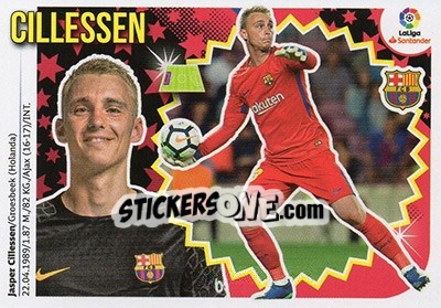 Sticker Cillessen (2) - Liga Spagnola 2018-2019 - Colecciones ESTE