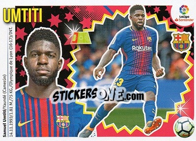 Sticker Umtiti (6) - Liga Spagnola 2018-2019 n. 137 - Colecciones ESTE
