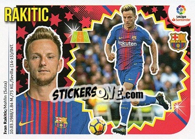 Sticker Rakitic (9) - Liga Spagnola 2018-2019 - Colecciones ESTE
