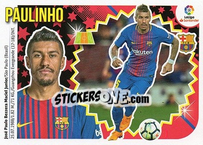 Cromo Paulinho (10) - Liga Spagnola 2018-2019 n. 142 - Colecciones ESTE