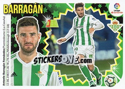 Sticker Barragán (3) - Liga Spagnola 2018-2019 n. 163 - Colecciones ESTE