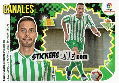 Sticker Canales (10) - Liga Spagnola 2018-2019 n. 172 - Colecciones ESTE