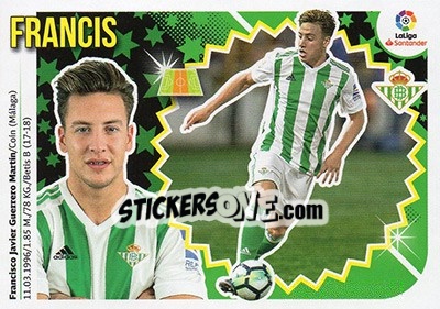 Sticker Francis (11A) - Liga Spagnola 2018-2019 n. 173 - Colecciones ESTE