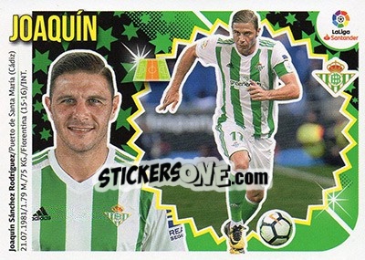 Sticker Joaquín (13) - Liga Spagnola 2018-2019 n. 176 - Colecciones ESTE