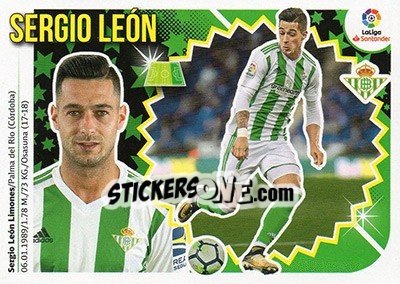 Figurina Sergio León (15A) - Liga Spagnola 2018-2019 - Colecciones ESTE