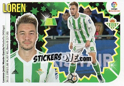 Sticker Loren (16) - Liga Spagnola 2018-2019 n. 180 - Colecciones ESTE