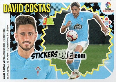 Sticker David Costas (4B) - Liga Spagnola 2018-2019 n. 195 - Colecciones ESTE
