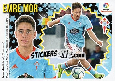 Sticker Emre Mor (13) - Liga Spagnola 2018-2019 n. 206 - Colecciones ESTE