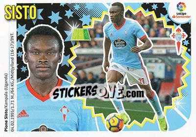 Sticker Sisto (15) - Liga Spagnola 2018-2019 n. 208 - Colecciones ESTE